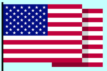 united states flag vector