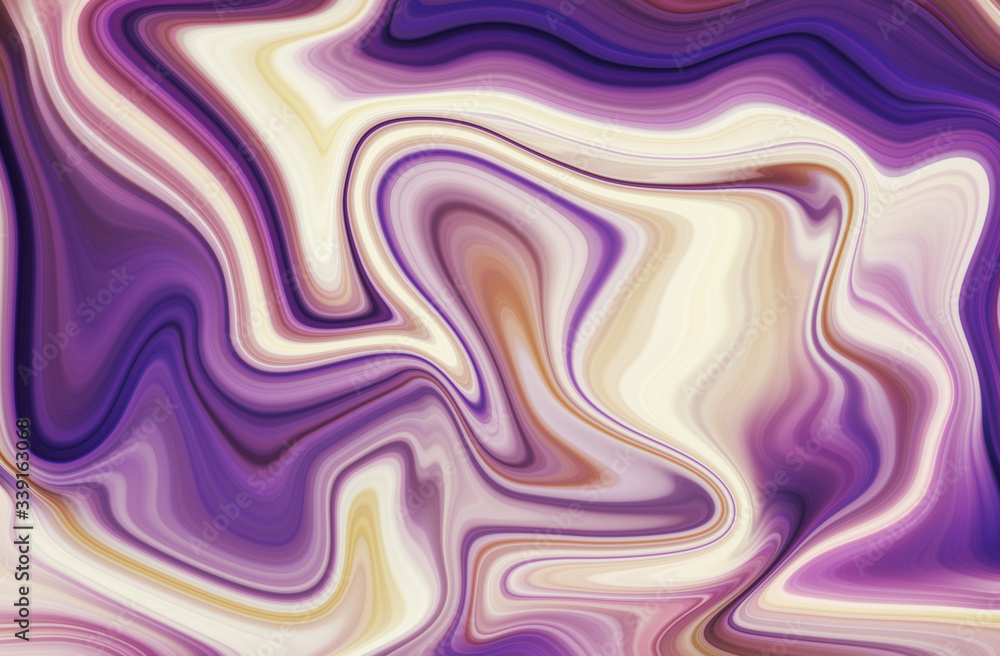 Wall mural abstract color flow gradient background. liquid marble art texture. flow inks in water style