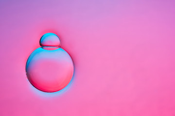 Bubbles pink background