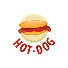 vector logo hot dog