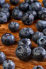 Some Blueberry On The Wood Background 