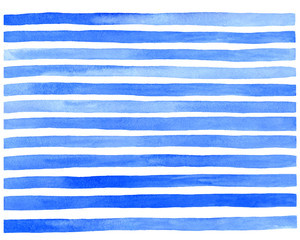 blue and white stripes, watercolor background