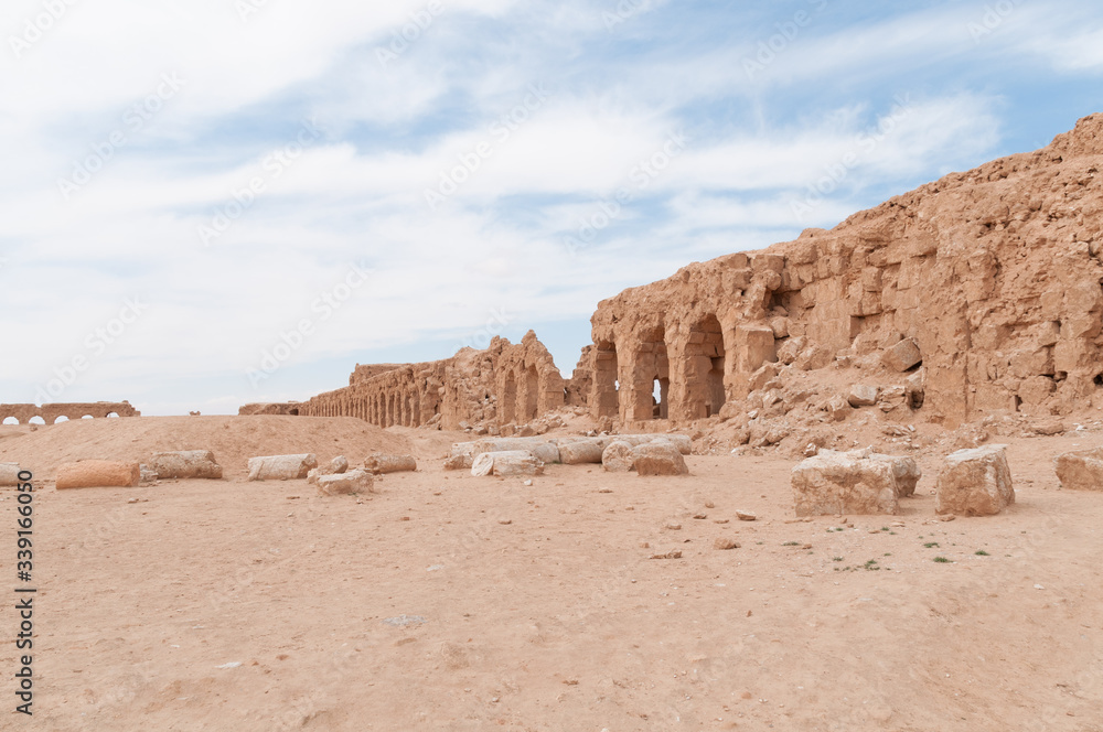 Poster Antiche fortezze mussulmane nel deserto siriano