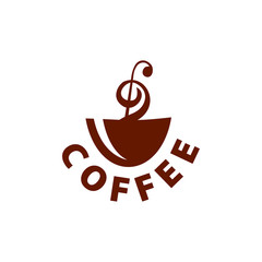Vector logo cups of coffee