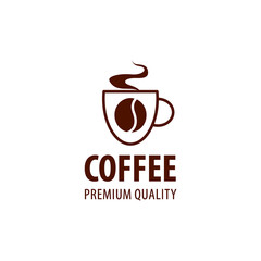 Vector logo cups of coffee