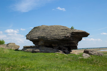 huge boulders in the field