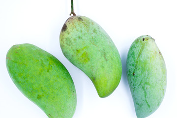 Unripe mangos