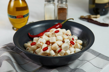 portion of italian Gnocchi served on table delicious