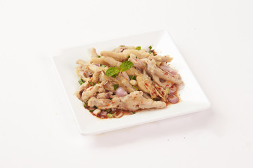 Thai Food on white background
