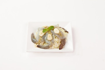 Thai Food on white background