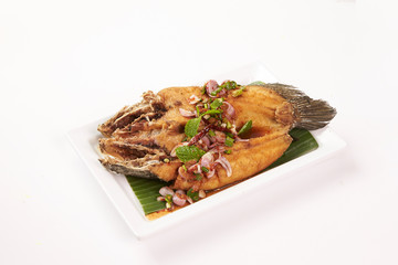 Thai Food on white background