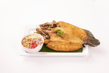 Thai Food on white background