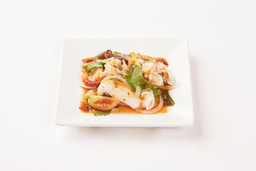 Thai Food on white background