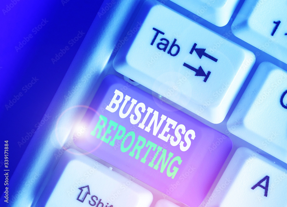 Poster conceptual hand writing showing business reporting. concept meaning a formal written document for a 