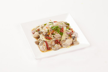 Thai Food on white background