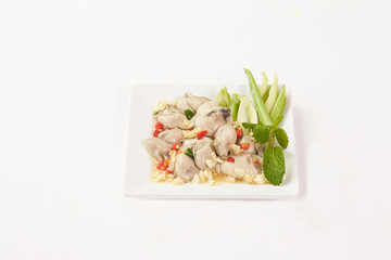 Thai Food on white background