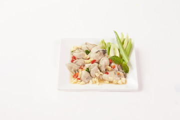 Thai Food on white background