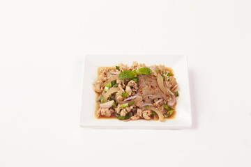 Thai Food on white background