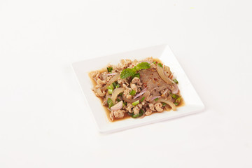 Thai Food on white background