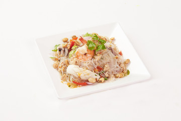 Thai Food on white background