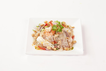 Thai Food on white background
