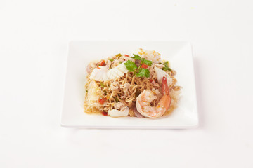 Thai Food on white background