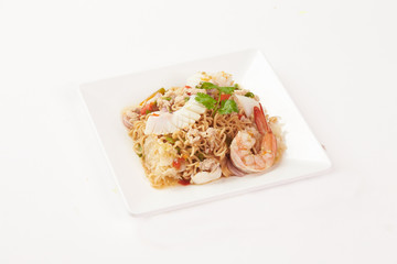 Thai Food on white background