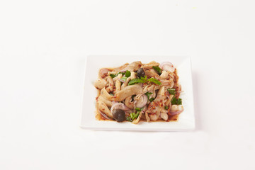 Thai Food on white background