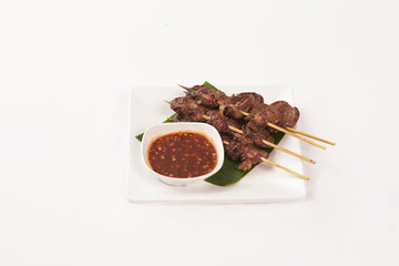 Thai Food on white background