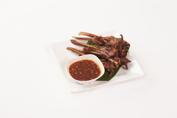 Thai Food on white background