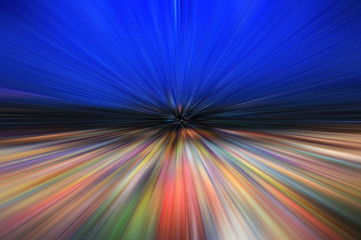 Abstract design concept of colorful light trail swirl twirl shapes pattern effect, track of motion...