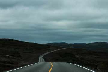 Norway Lonely Landscape Road