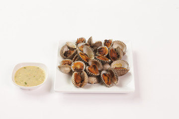 Thai food on white background