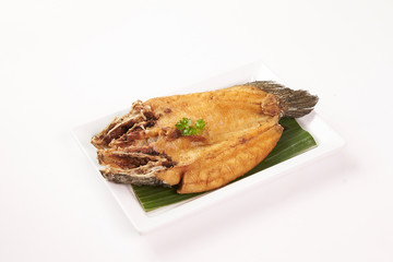 Thai food on white background