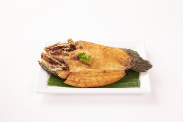 Thai food on white background