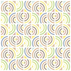 Beautiful of Colorful Circle, Reapeated, Abstract, Illustrator Pattern Wallpaper. Image for Printing on Paper, Wallpaper or Background, Covers, Fabrics