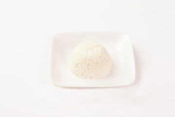 Thai food on white background