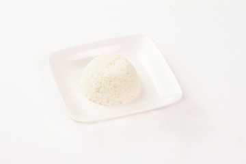 Thai food on white background