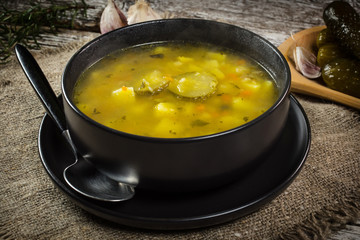 Vegetarian cucumber soup.