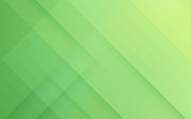 Modern abstract background with square and halftone elements and colored pastel green gradient with a digital technology theme.