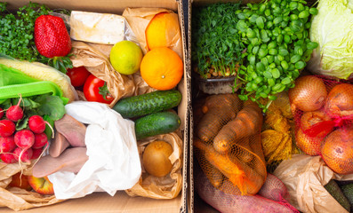 zero waste grocery eco shopping concept