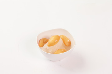 Thai food on white background