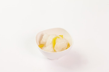 Thai food on white background