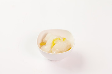 Thai food on white background