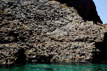 Foto digitali fatte presso l'isola di Palmarola Ponza .