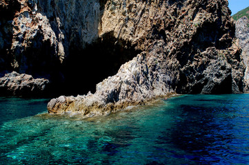 Foto digitali fatte presso l'isola di Palmarola Ponza .