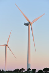 wind turbine in the wind