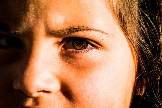 Close Up Of A Kid's Face