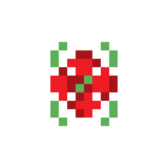 Pixel art flower