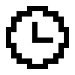 Clock pixel icon